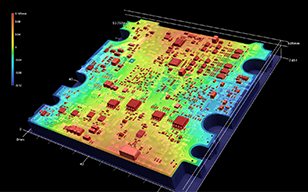 即時量測和分析變形印刷電路板的精確 3D 形狀的方法